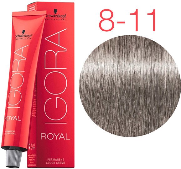 

Крем-краска для волос Schwarzkopf Professional Igora Royal Permanent Color Creme 8-11 60 мл