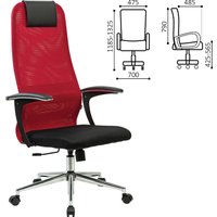 Офисное кресло Brabix EX-801 532921 (черный/красный)