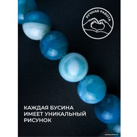 Серьги Wolves Элитный Агат 40788 №2 (синий)