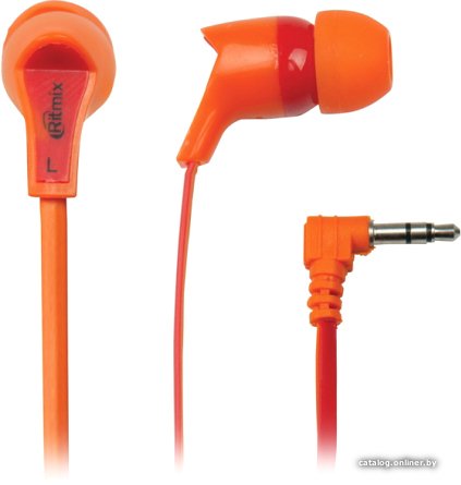 Наушники Ritmix RH-013 Orange-Red
