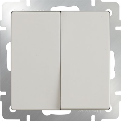 

Выключатель проходной Werkel WL03-SW-2G-2W (слоновая кость)