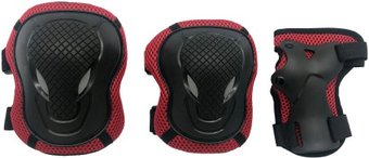 Комплект защиты Alpha Caprice 108 L (красный/черный)