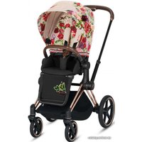 Универсальная коляска Cybex Priam Lux (2 в 1, spring blossom light, шасси rose gold)