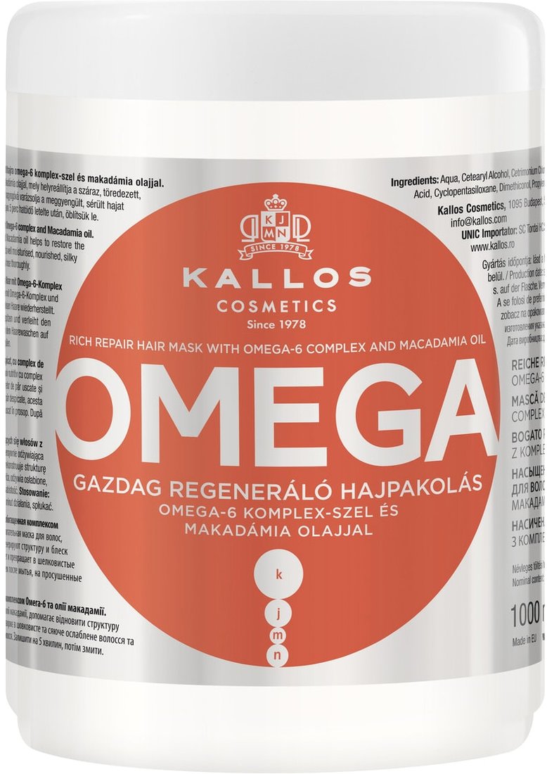 

Маска Kallos Cosmetics KJMN с Омега 6 1000 мл