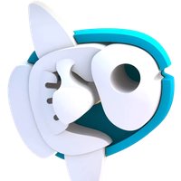 Магнитный конструктор Halftoys Ocean Луна-рыба HOS002