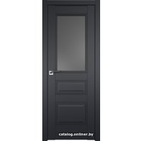 Межкомнатная дверь ProfilDoors 67U L 80x200 (черный матовый/стекло графит)