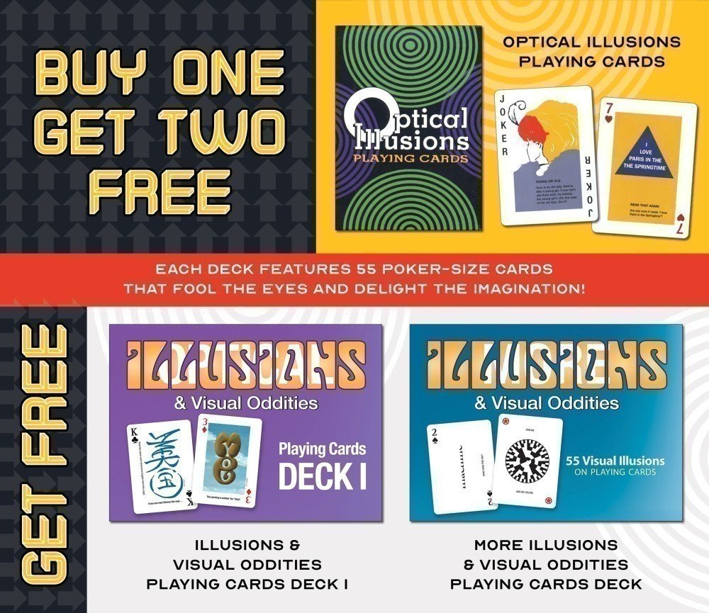 

Игральные карты U.S. Games Systems Optical Illusions Playing Card Deck OPT55