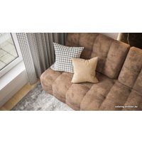 Диван Craftmebel Boss mini new (БНП, ткань, alkantara шоколадный)