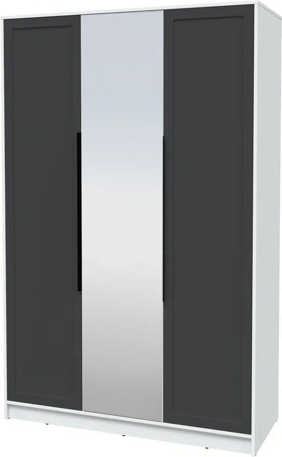 

Шкаф распашной Интерлиния Концепт Тренд КТ-Ш3(з) (белый платинум/пепел)