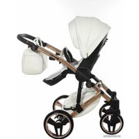 Универсальная коляска Junama Glow V2 (2 в 1, белый/матовая медь)