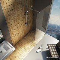 Душевая стенка Ravak Walk-In Wall 140 (черный/прозрачное)