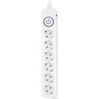 Сетевой фильтр IPPON BK-6-EU-5-10-W (5м, 6 розеток, белый)