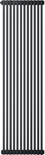 Стальной трубчатый радиатор Zehnder Charleston 2180, 1/2", 6 секций, боковое подключение (черный матовый)