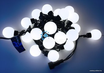 Светодиодная гирлянда Rich Led Шарики 4см RL-S5-20C-40B-W (белый)