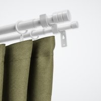 Карниз для штор Sundays Home Имидж Раздвижной 16/19мм 2-х рядный (белый глянец, 1.6-3м)