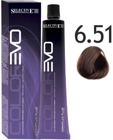

Крем-краска Selective Professional Colorevo 6.51 84651 (100 мл, темный блондин шоколад с орехом)