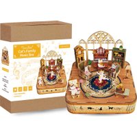 3Д-пазл Tonecheer Музыкальная шкатулка Семья котов