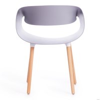 Стул с подлокотниками TetChair QXX mod. C1058 (серый/натуральный)