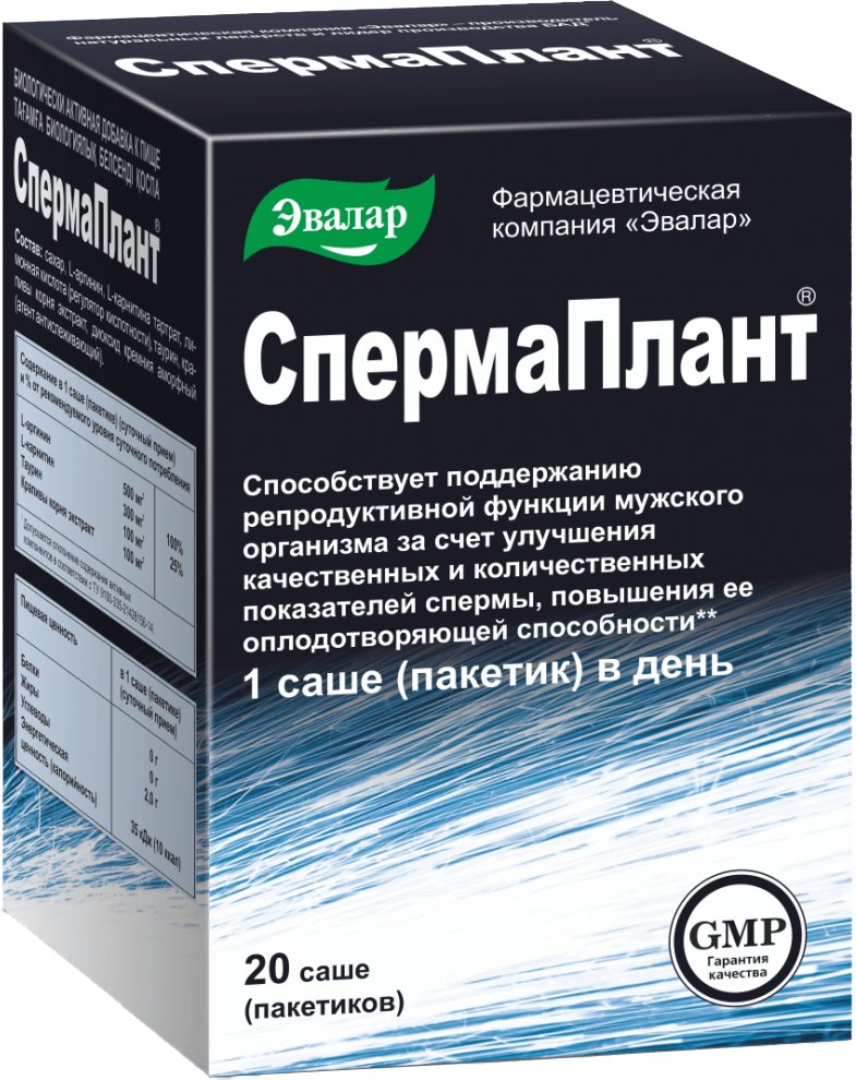 

БАД Эвалар Спермаплант (20 саше)