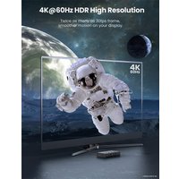 KVM переключатель Ugreen CM293 70439 2 x USB Type-A - 2 x USB Type-B/2 x HDMI (черный)