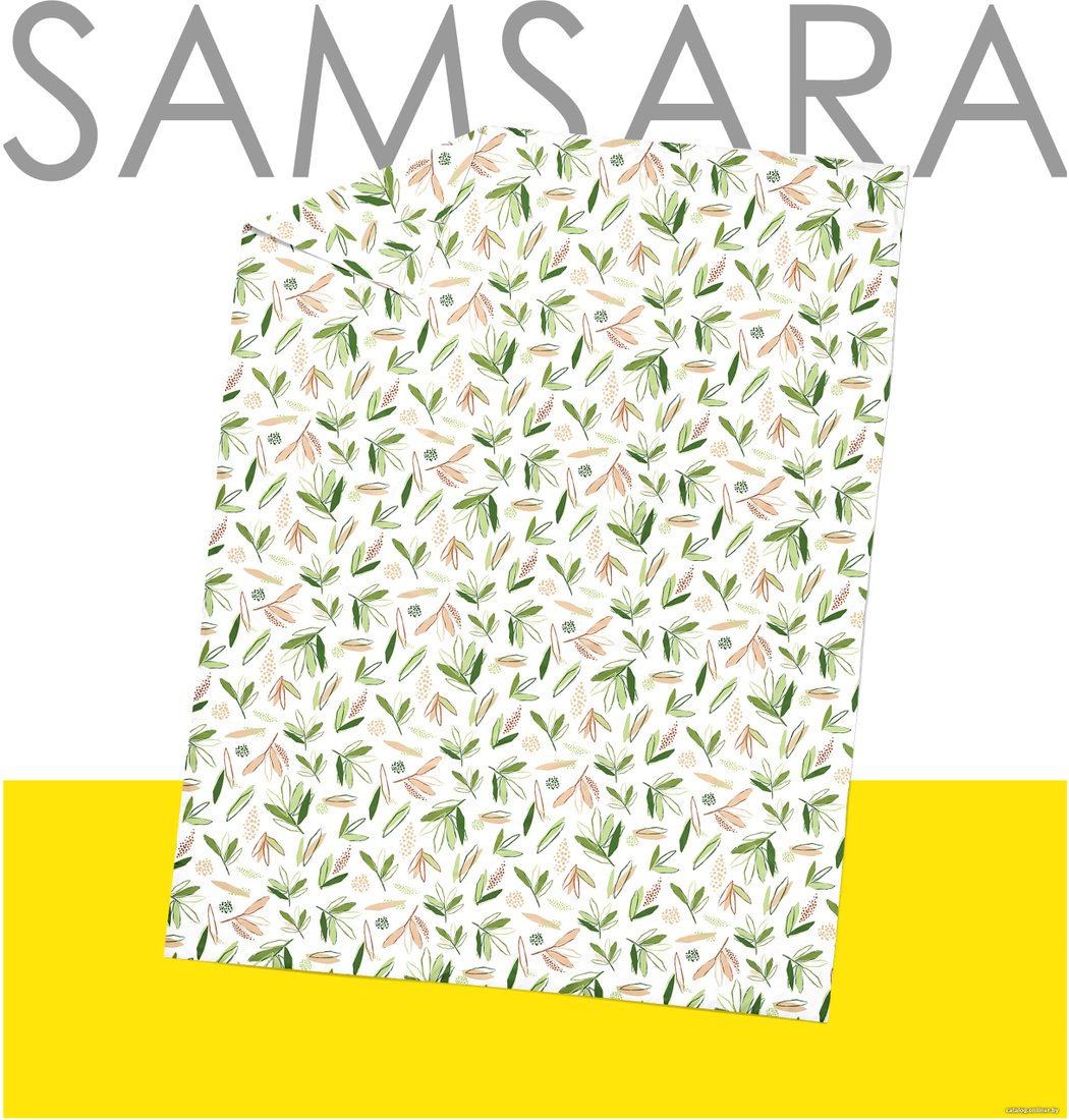 Простыня Samsara Листики 145Пр-27 145x220