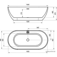 Ванна Ravak Freedom O 169x80