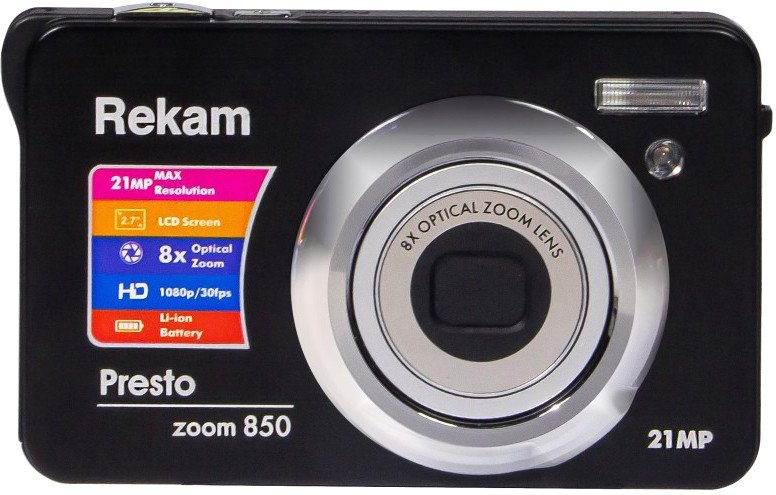 

Фотоаппарат Rekam Presto zoom 850 (черный)