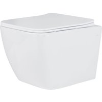 Унитаз подвесной Roxen Cube Tornado Bidet в комплекте с инсталляцией StounFix Dual Fresh 6 в 1 868531 (кнопка: белый глянцевая)
