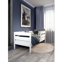 Кровать-тахта EcoWood Атланта 80x160 с ящиками ECO.001.00051.80-160.W в Лиде