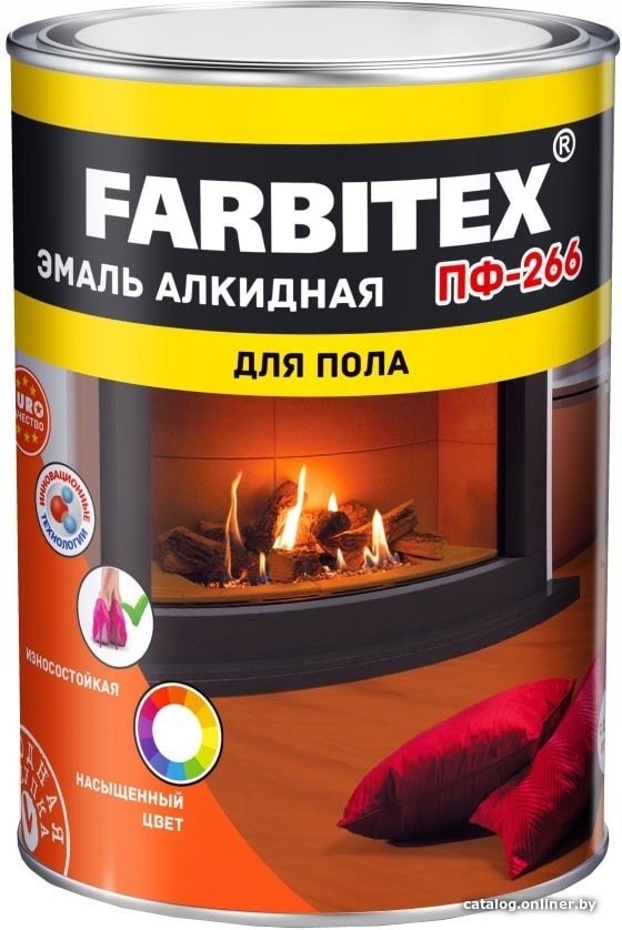 

Эмаль Farbitex ПФ-266 5 кг (желто-коричневый)