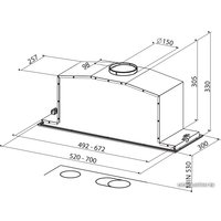 Кухонная вытяжка Faber Inca Lux 2.0 EG8 X A52 [110.0327.652]