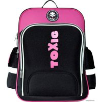 Школьный рюкзак Феникс+ Панда токсик 59280 (черный/розовый)