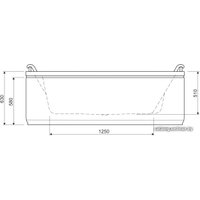 Ванна Cezares Plane Duo 190x145