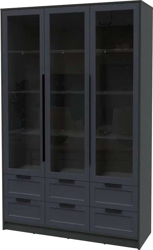 

Шкаф-витрина Интерлиния Концепт Тренд КТ-ШВ3 (антрацит/пепел)