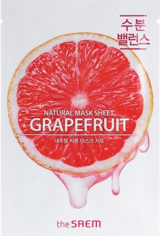 

The Saem Маска для лица тканевая Natural Grapefruit Mask Sheet (21 мл)