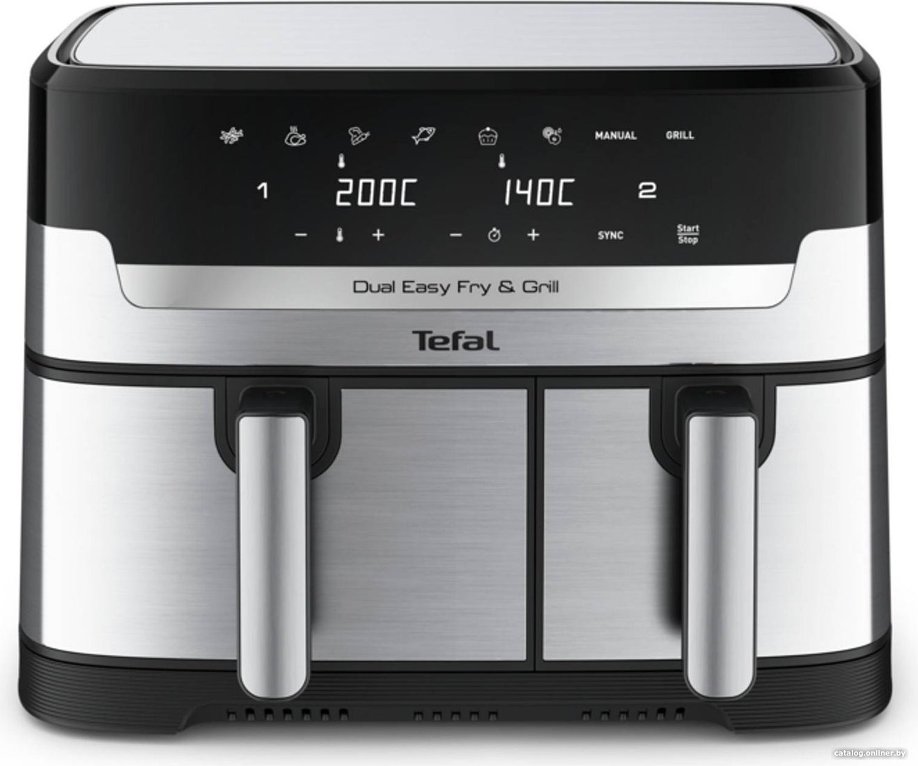 Аэрогриль (аэрофритюрница) Tefal Dual Easy Fry & Grill EY905D10