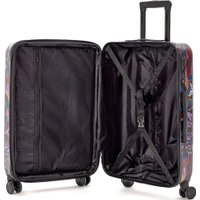 Чемодан-спиннер L'Case RIO-S 42/48 л (принт цветы)