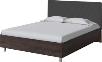 Кровать PROxSON Ora 160x200 (дуб кантербери/Teddy 021 древесный уголь)