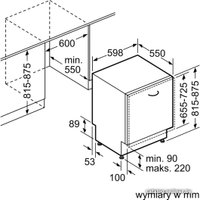 Встраиваемая посудомоечная машина Bosch SMV46KX02E
