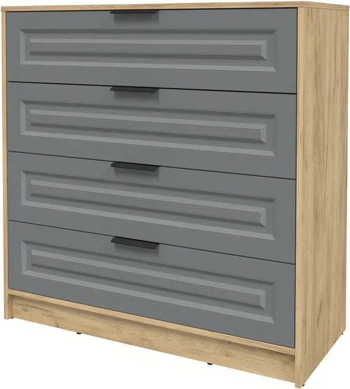 

Комод Интерлиния Концепт КТ-К100 Деко ( дуб золотой/серый)