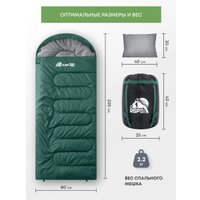 Спальный мешок RSP Outdoors Sleep 350 L (зеленый, 220x80см, молния слева)