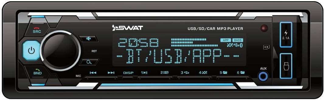 

USB-магнитола Swat WX-2102UB