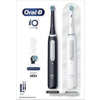 Комплект зубных щеток Oral-B iO Series 4 Duo (черный/белый)