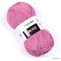 Пряжа для вязания Yarnart Jeans Plus 55% хлопок/45% полиакрил 65 100 г (160 м, розовый)