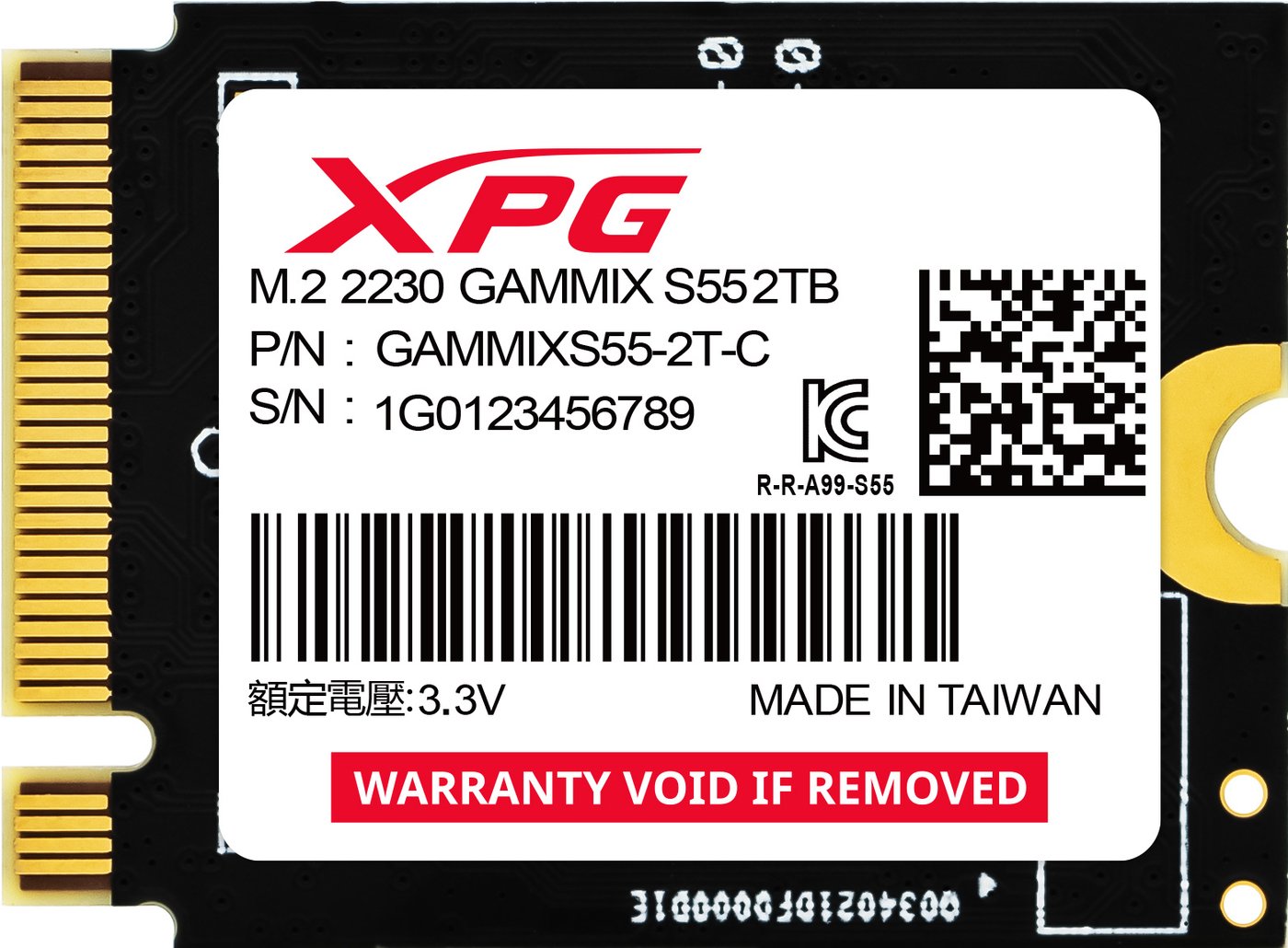 

SSD ADATA XPG Gammix S55 2TB SGAMMIXS55-2T-C