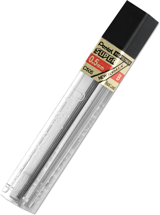 

Набор грифелей для карандаша Pentel Super C505-B (12 шт)