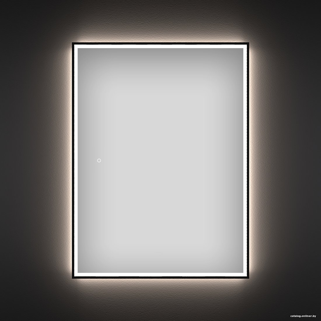 Wellsee Зеркало с фронтальной LED-подсветкой 7 Rays' Spectrum 172201300, 70 х 85 см (с сенсором и регулировкой яркости освещения)