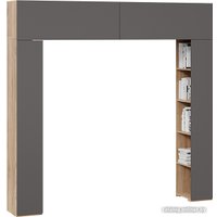 Горка Трия Порто СМ-393.21.022 со стеллажами (яблоня беллуно/графит софт)