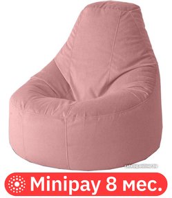 

Кресло-мешок Kreslomeshki Айтишник велюр (пудра, standart , XXL)