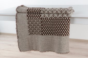 Плед Беларускі лён 110x170 20С48-ШР/у./р. (4 Монохром-2/сорт 1)